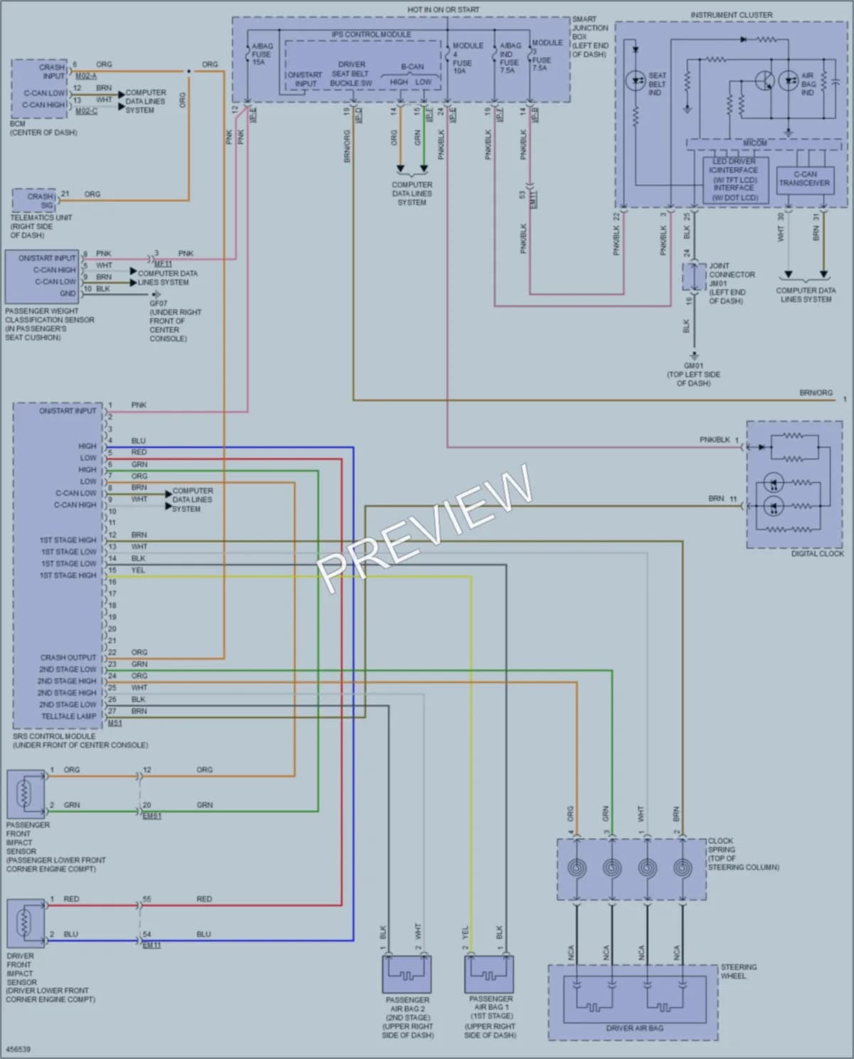 2016 Kia ForteKoup Supplemental Restraints wiring diagram preview