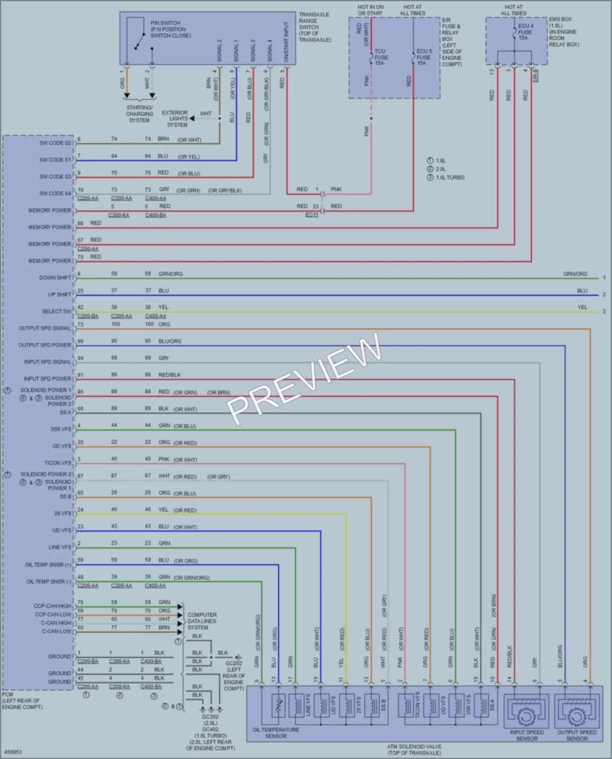 2016 Kia ForteKoup Transmission wiring diagram preview