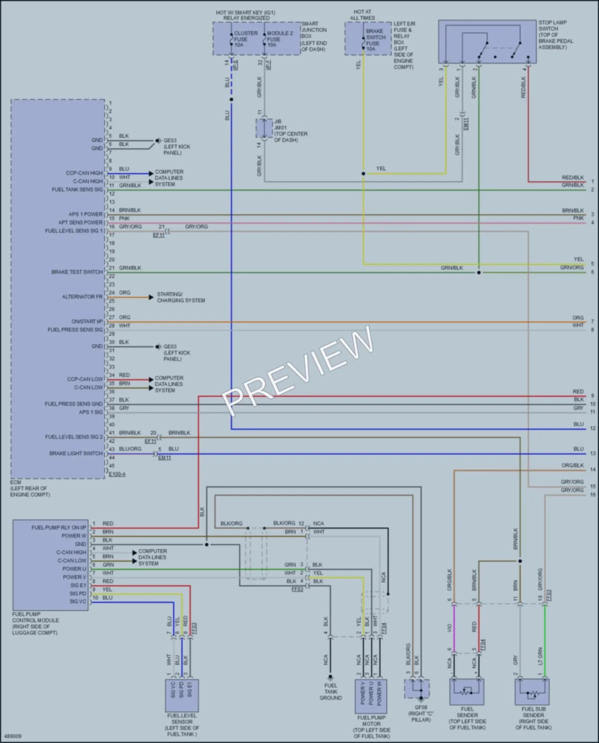2016 Kia K900 Engine Performance wiring diagram preview