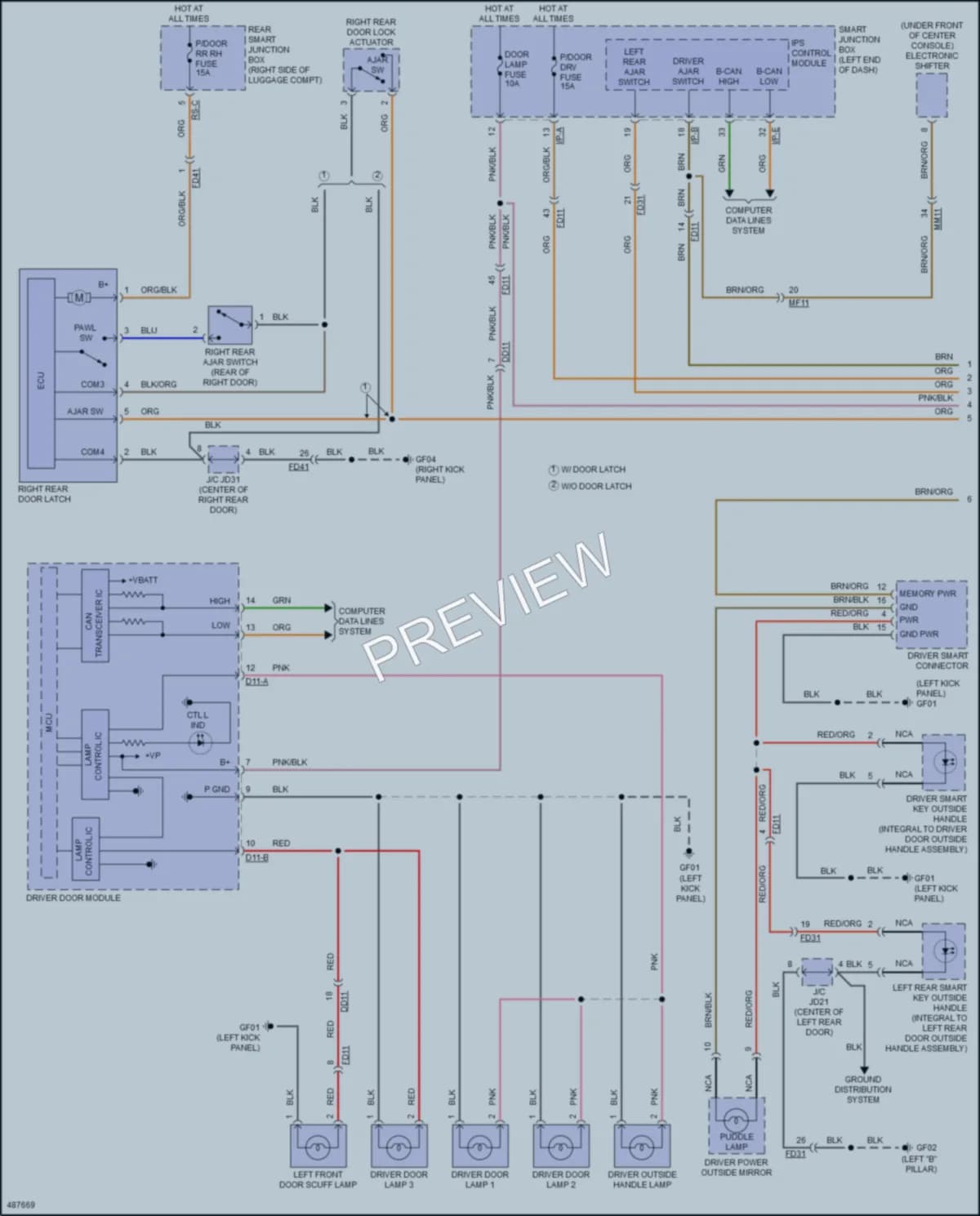 2016 Kia K900 Interior Lights wiring diagram preview