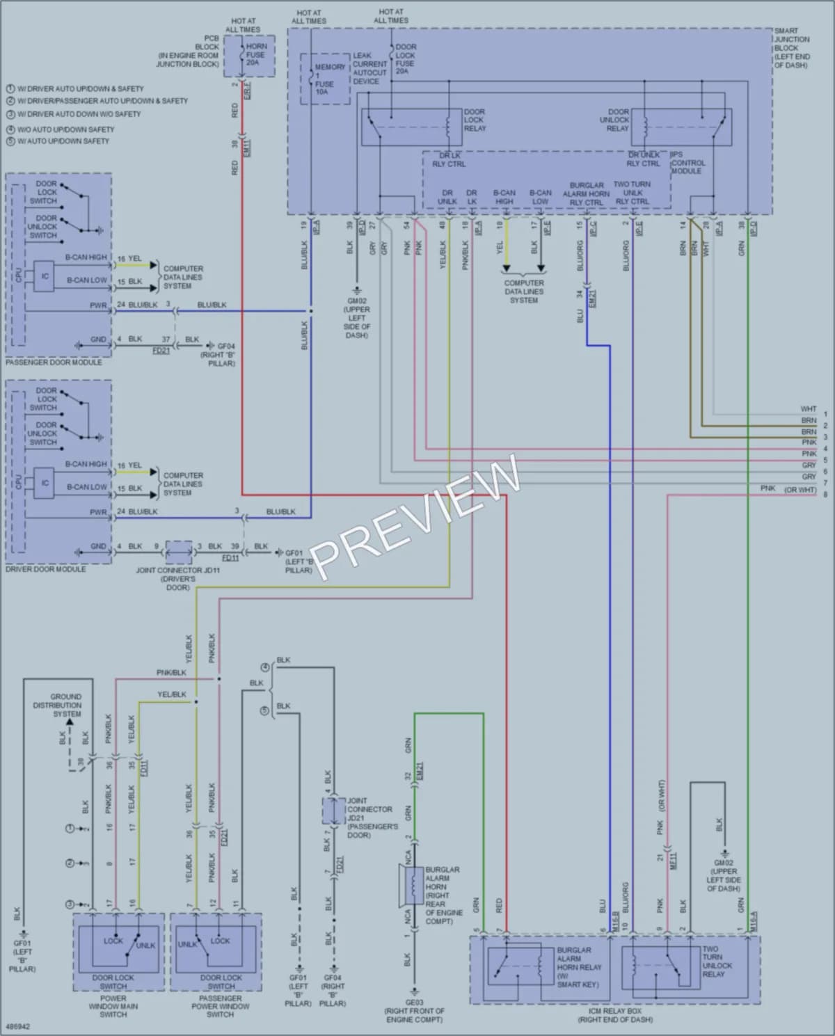 2016 Kia Optima Anti Theft wiring diagram preview
