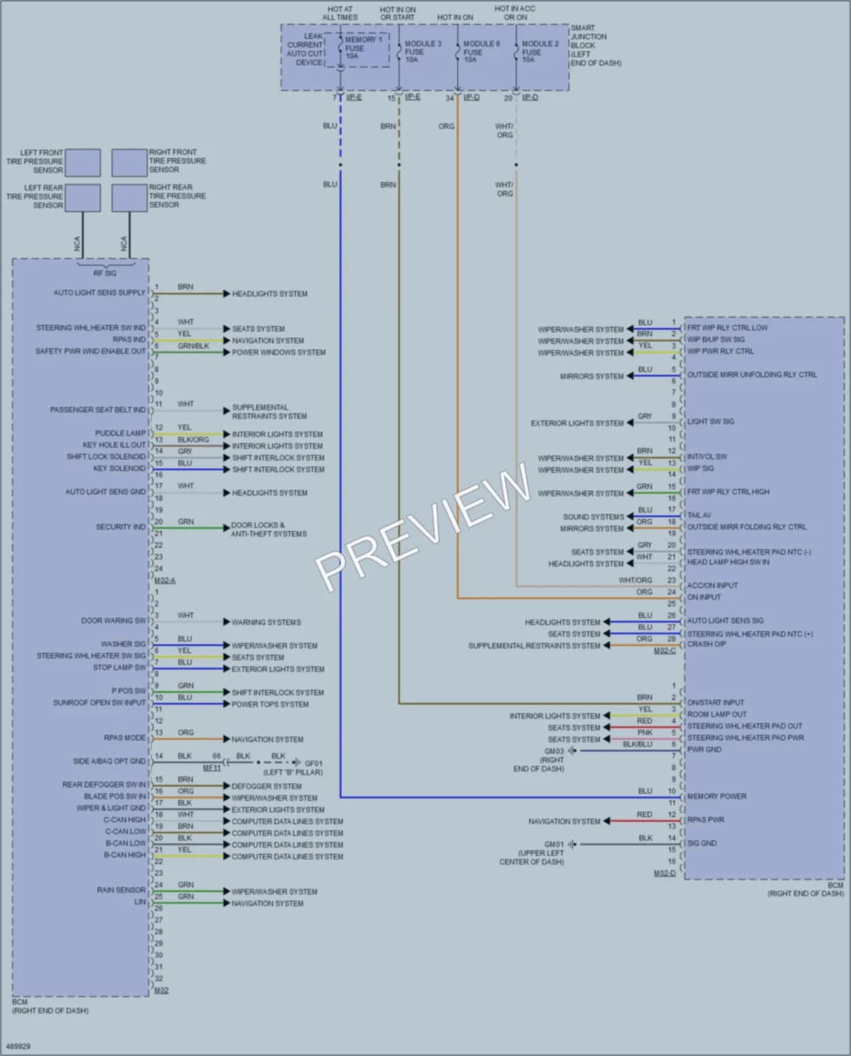 2016 Kia Optima Body Control Modules wiring diagram preview