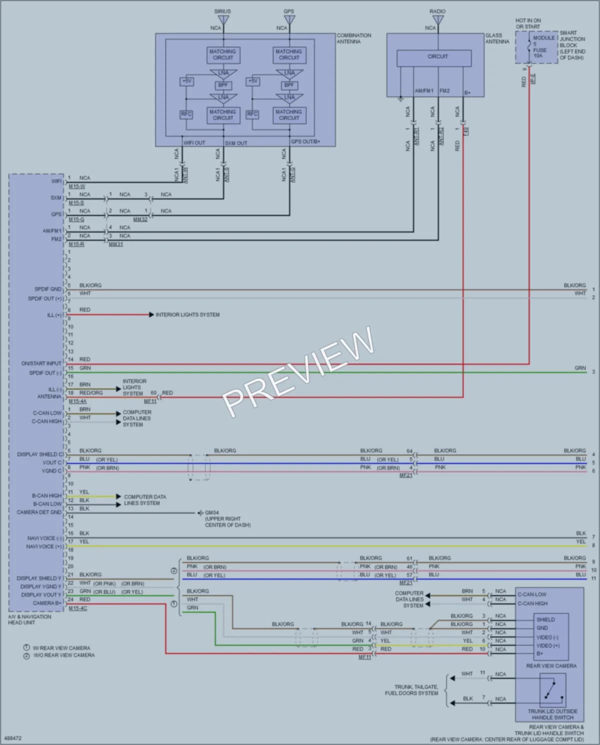 2016 Kia Optima Radio wiring diagram preview