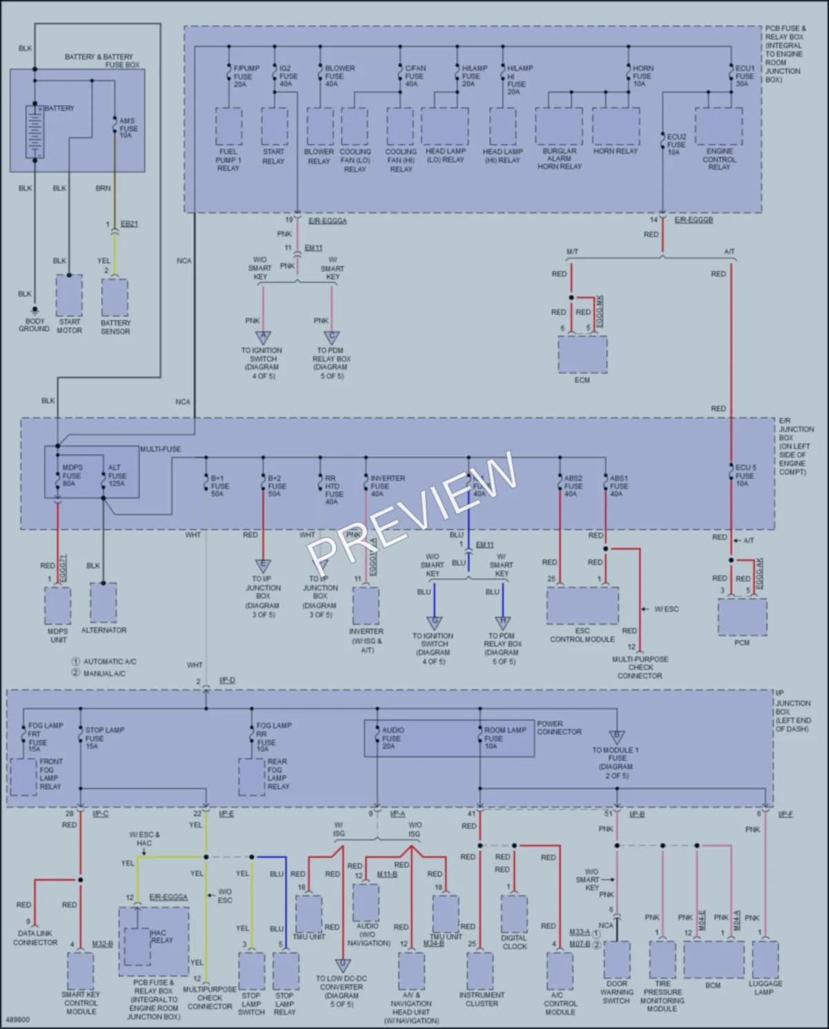2016 Kia Rio5 Power Distribution wiring diagram preview
