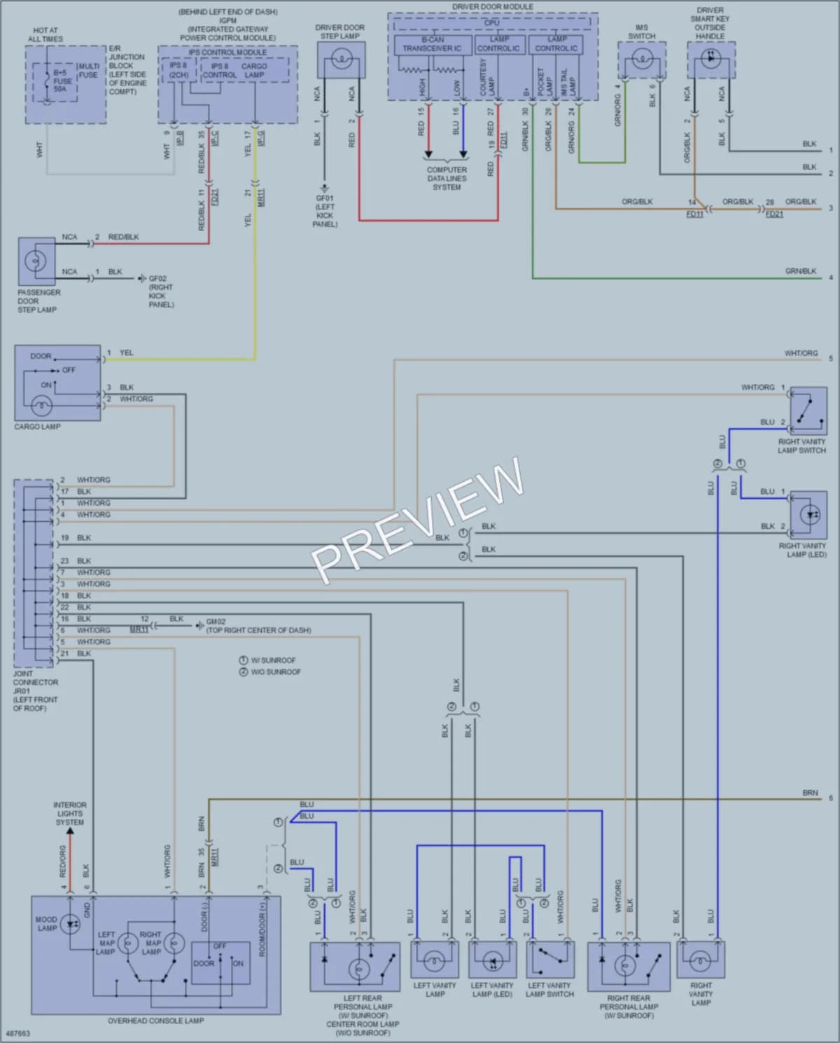 2016 Kia Sorento Interior Lights wiring diagram preview