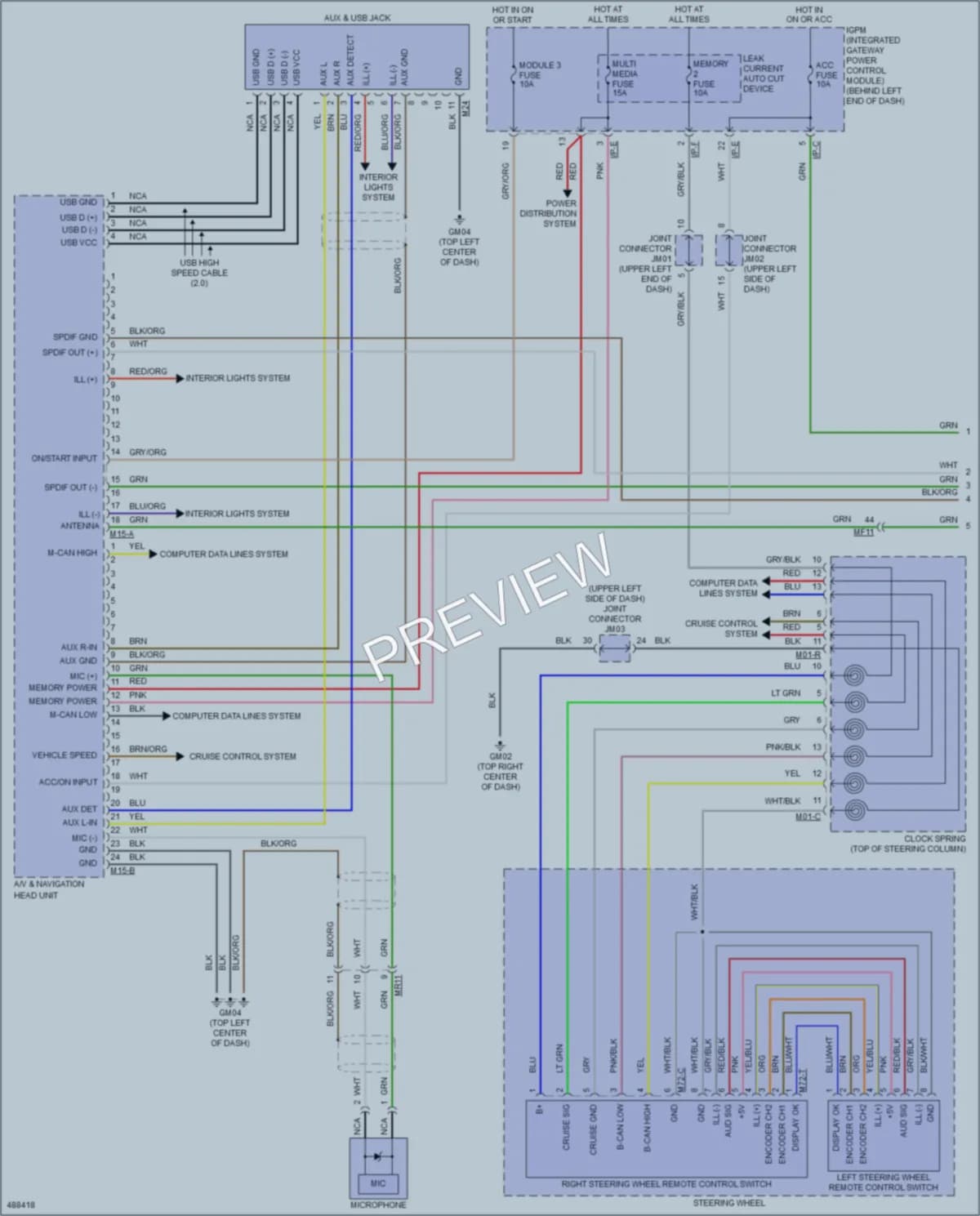2016 Kia Sorento Radio wiring diagram preview