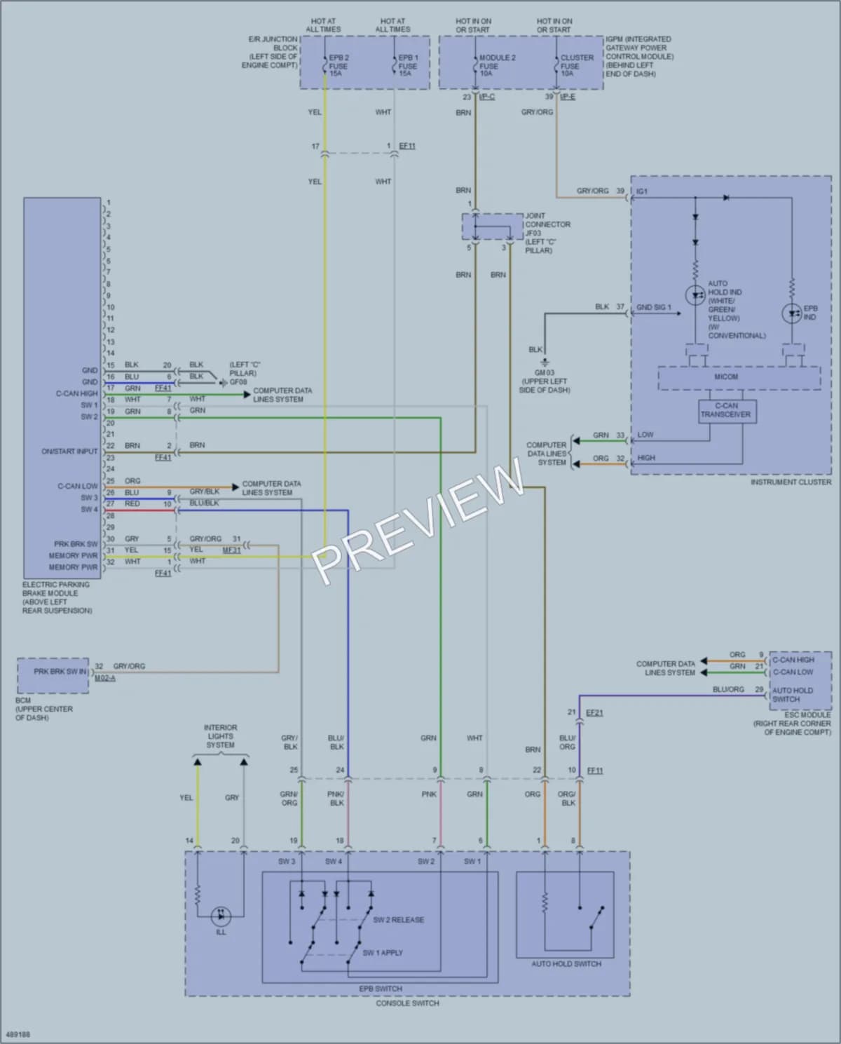 2016 Kia Sorento Shift Interlock wiring diagram preview
