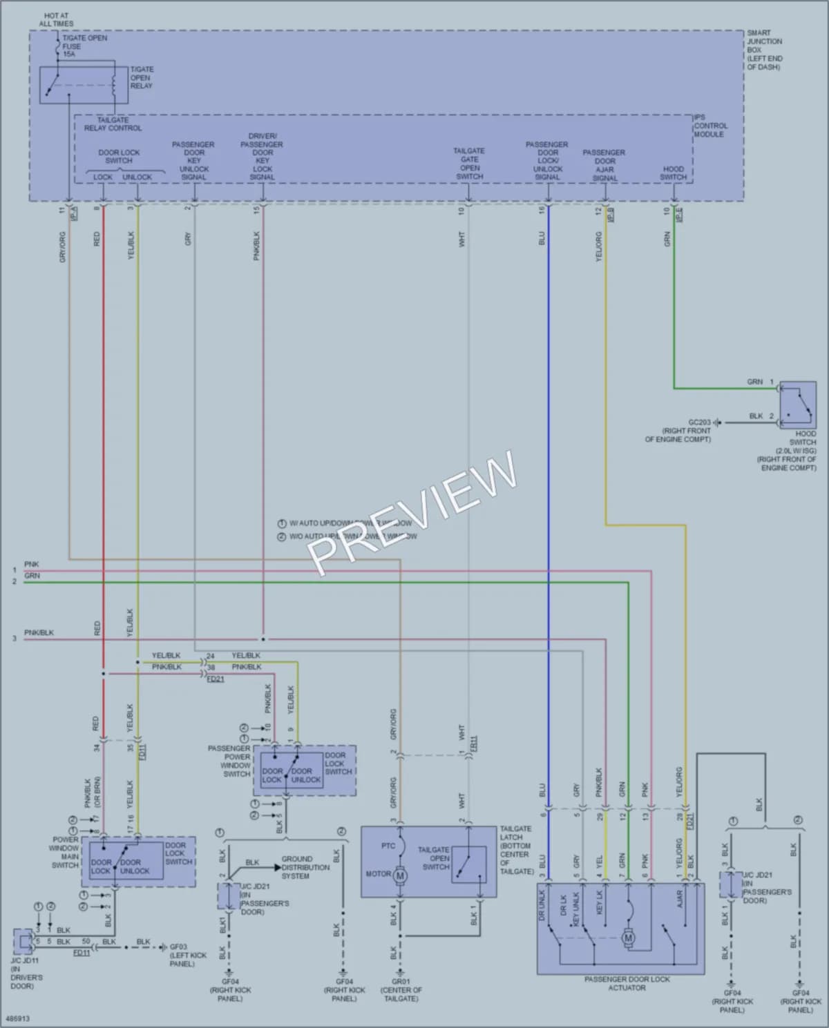2016 Kia Soul Anti Theft wiring diagram preview