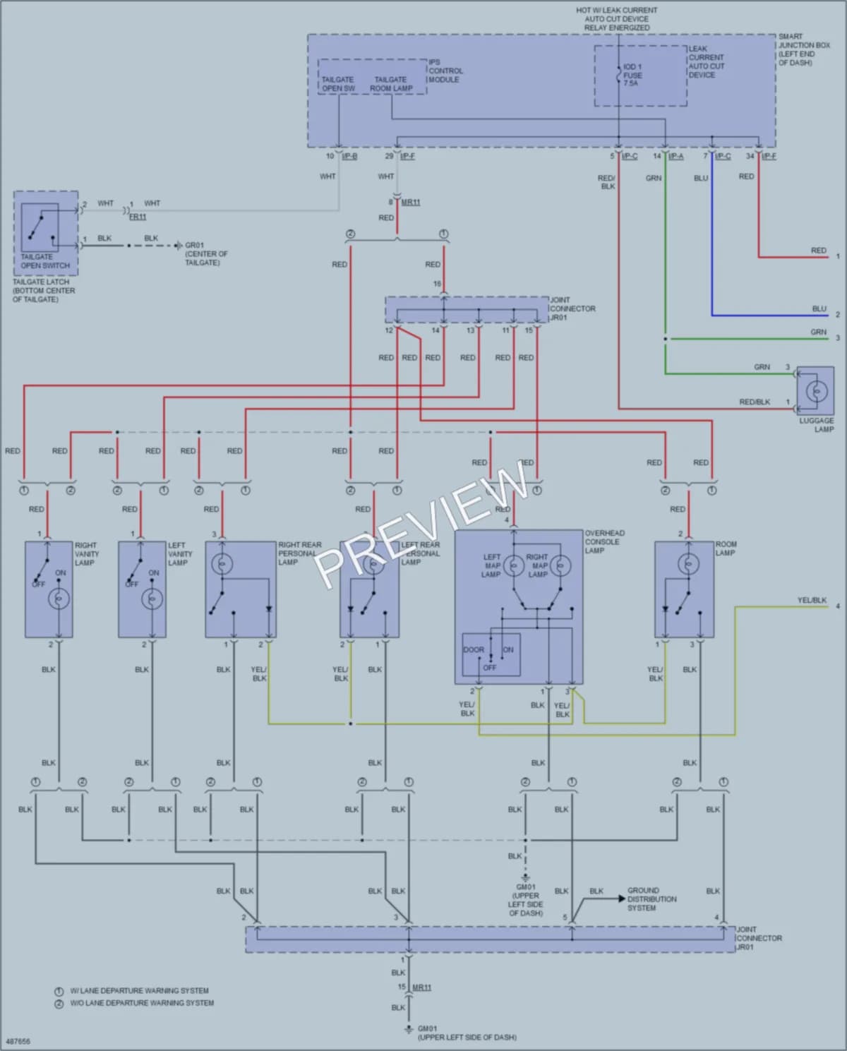 2016 Kia Soul Interior Lights wiring diagram preview