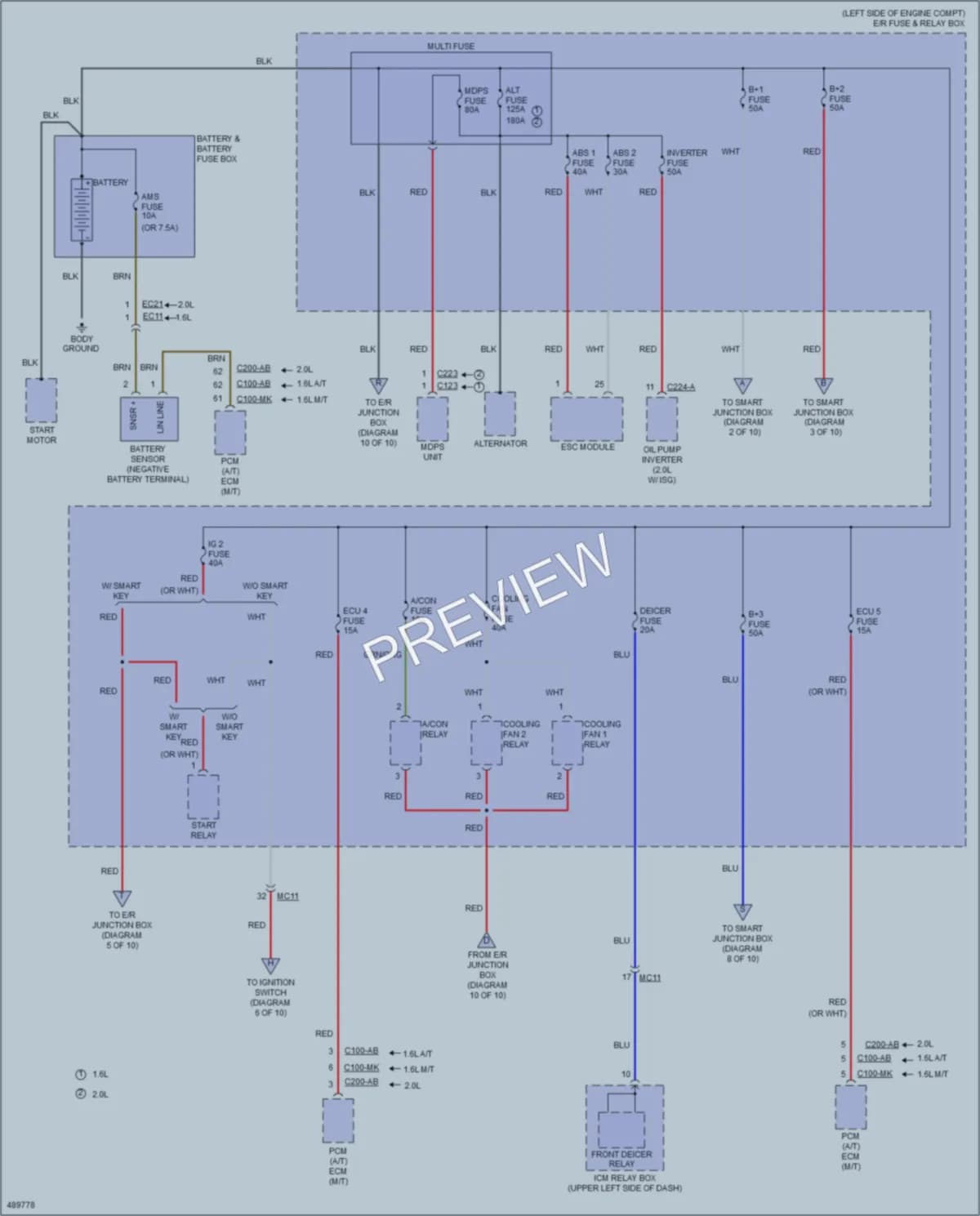2016 Kia Soul Power Distribution wiring diagram preview