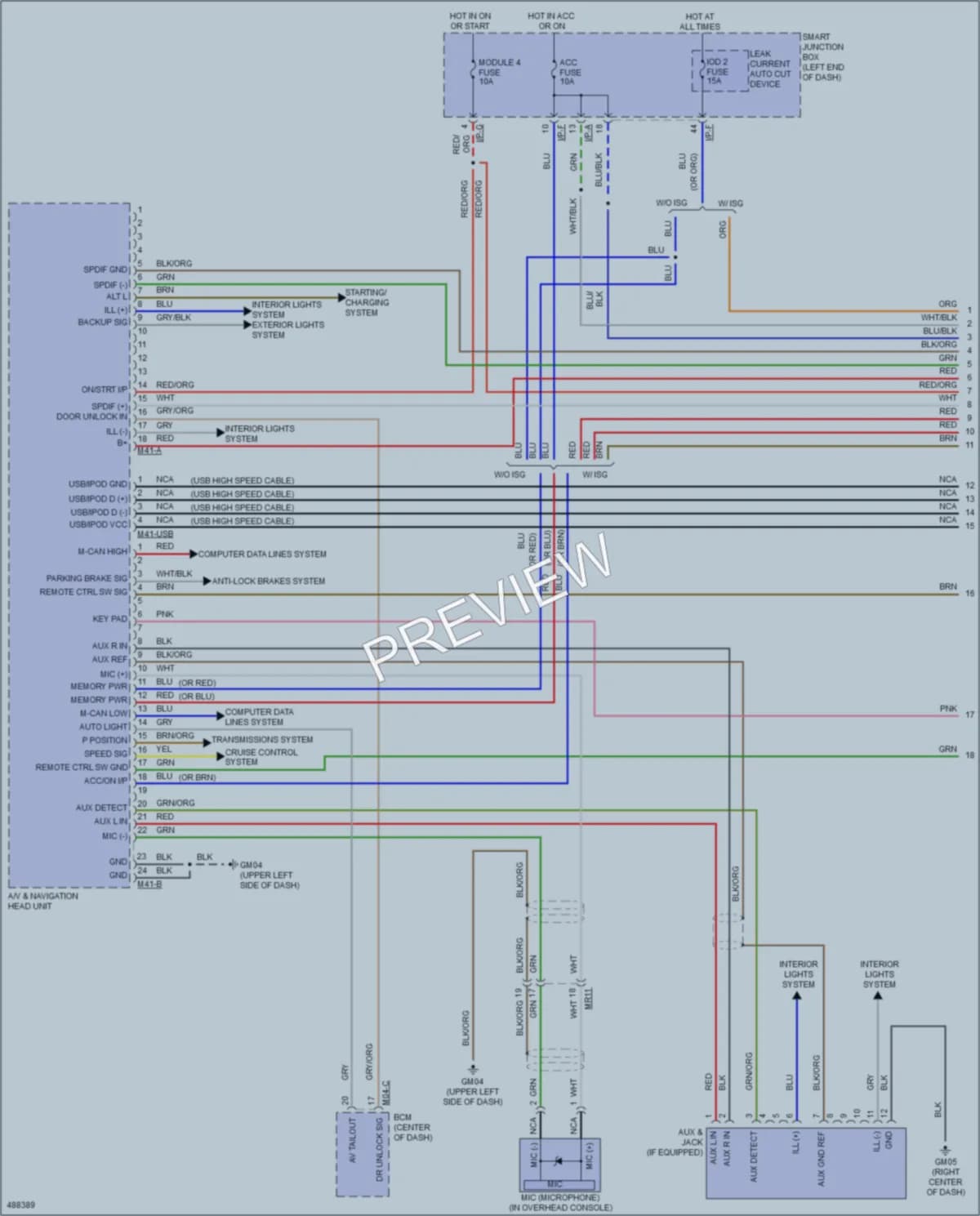 2016 Kia Soul Radio wiring diagram preview