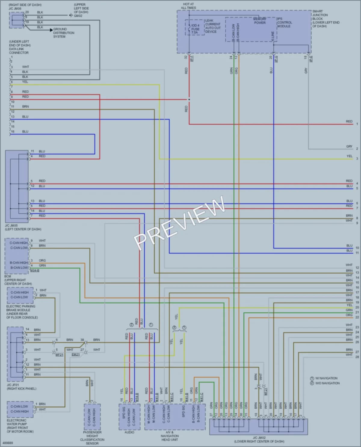 2016 Kia SoulEV Computer Data Lines wiring diagram preview