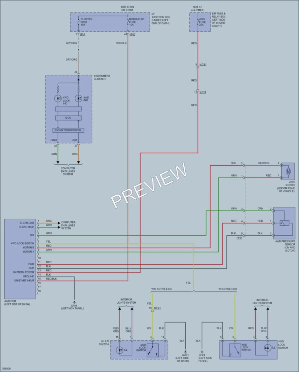 2016 Kia Sportage Transmission wiring diagram preview