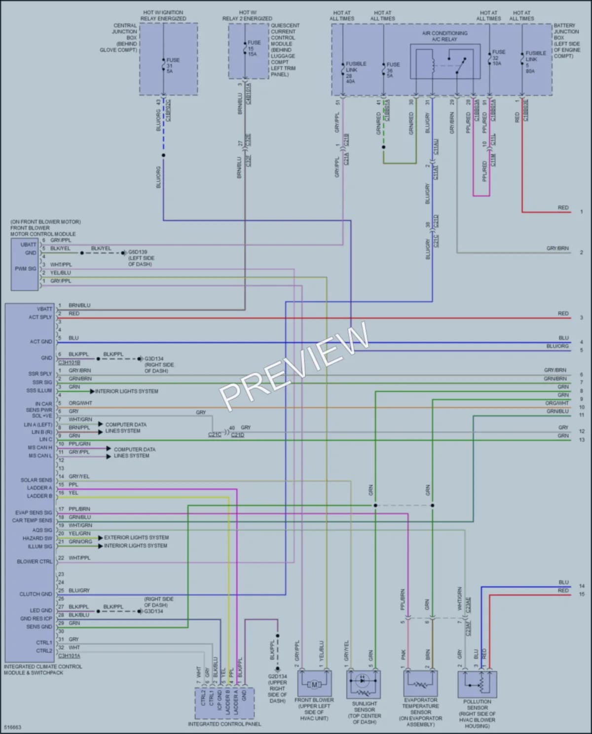 2016 LandRover DiscoverySport Air Conditioning wiring diagram preview