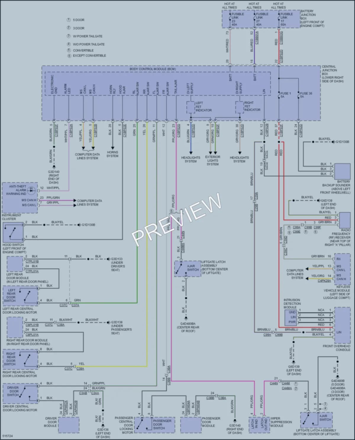 2016 LandRover RangeRoverEvoque Anti Theft wiring diagram preview