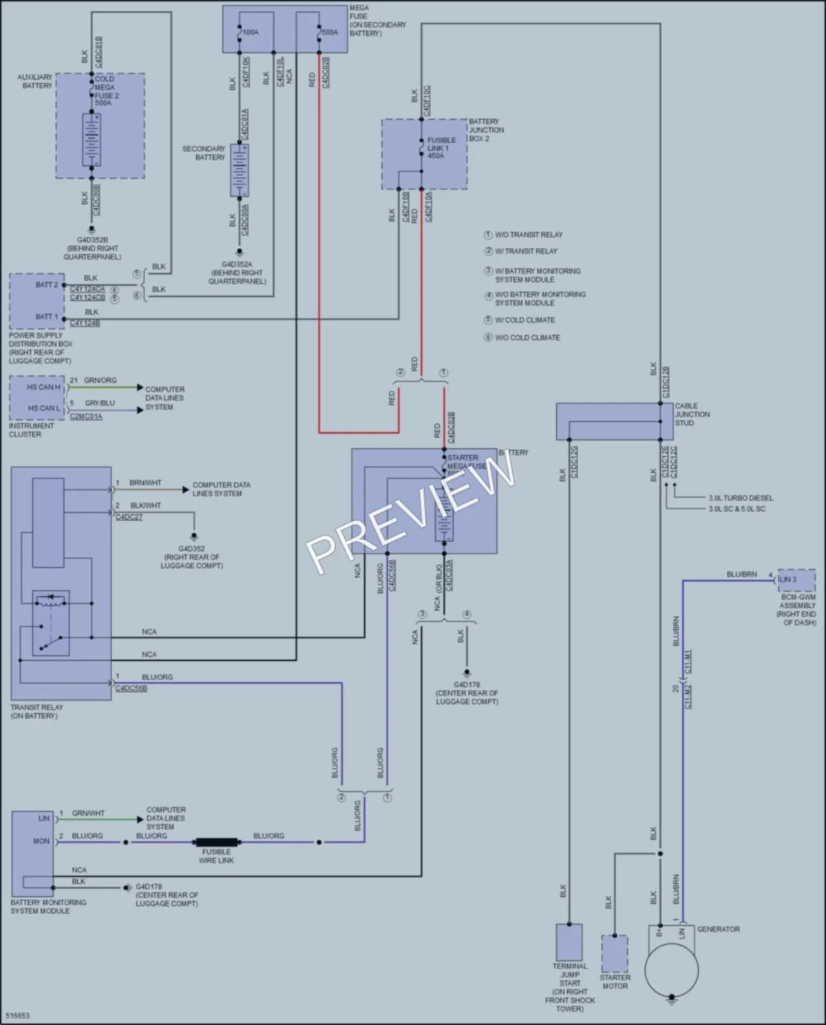 2016 LandRover RangeRoverSport Starting Charging wiring diagram preview