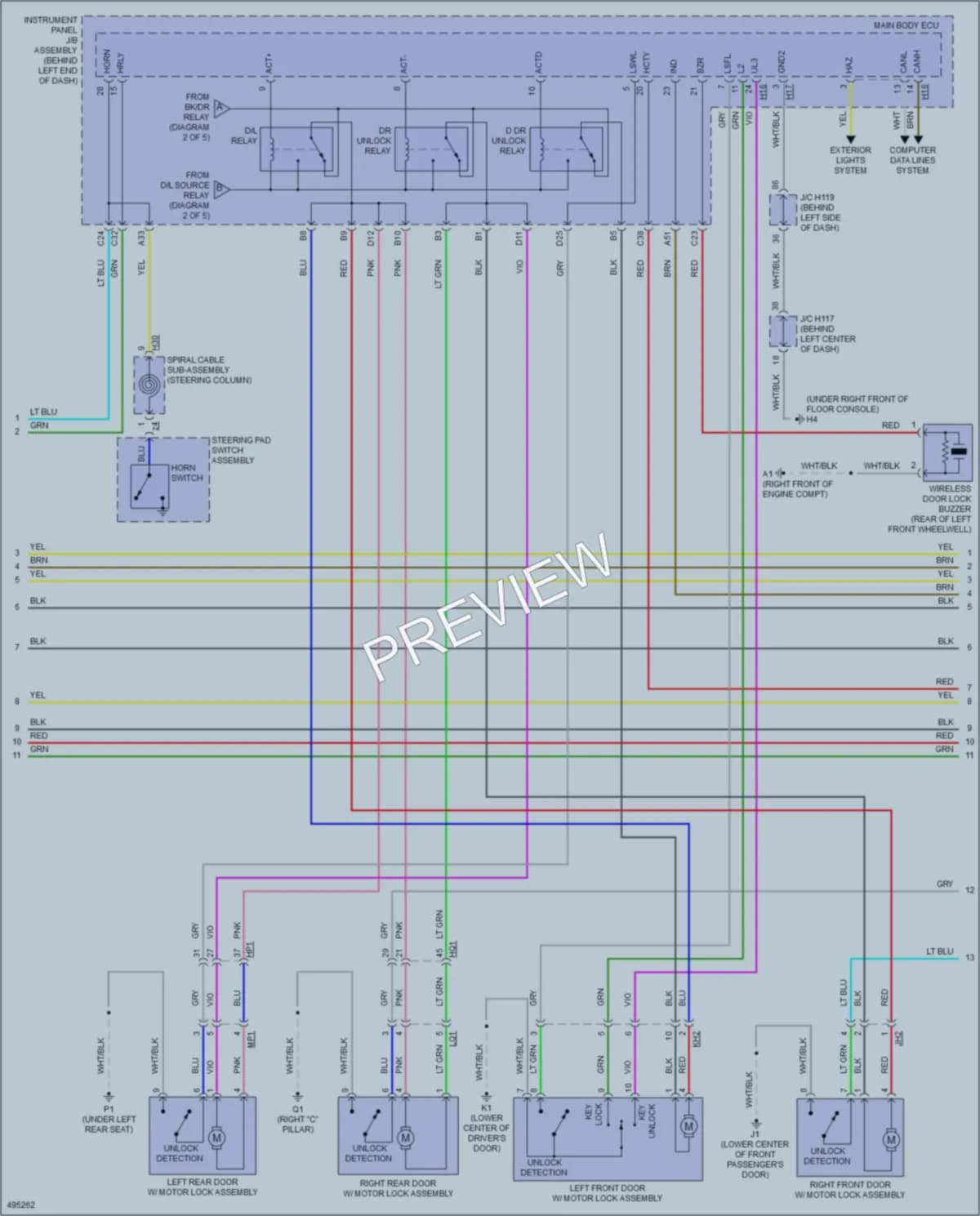 2016 Lexus CT200h Anti Theft wiring diagram preview