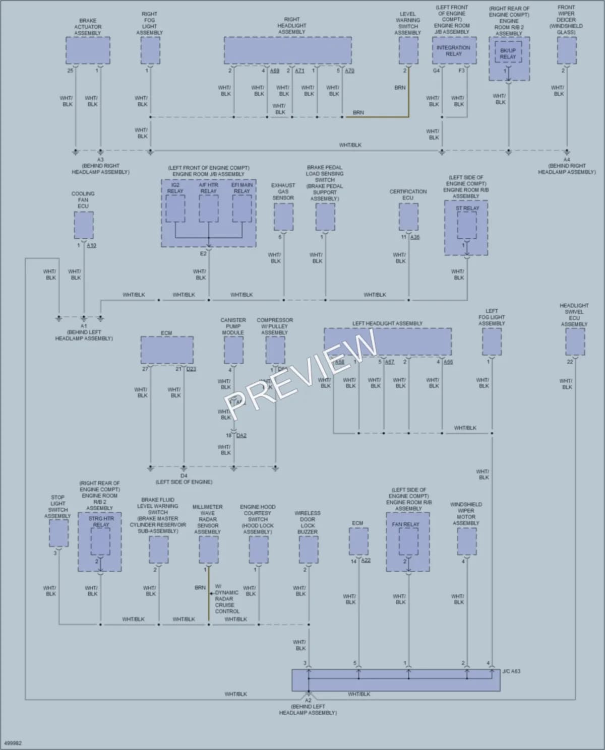 2016 Lexus ES350 Ground Distribution wiring diagram preview