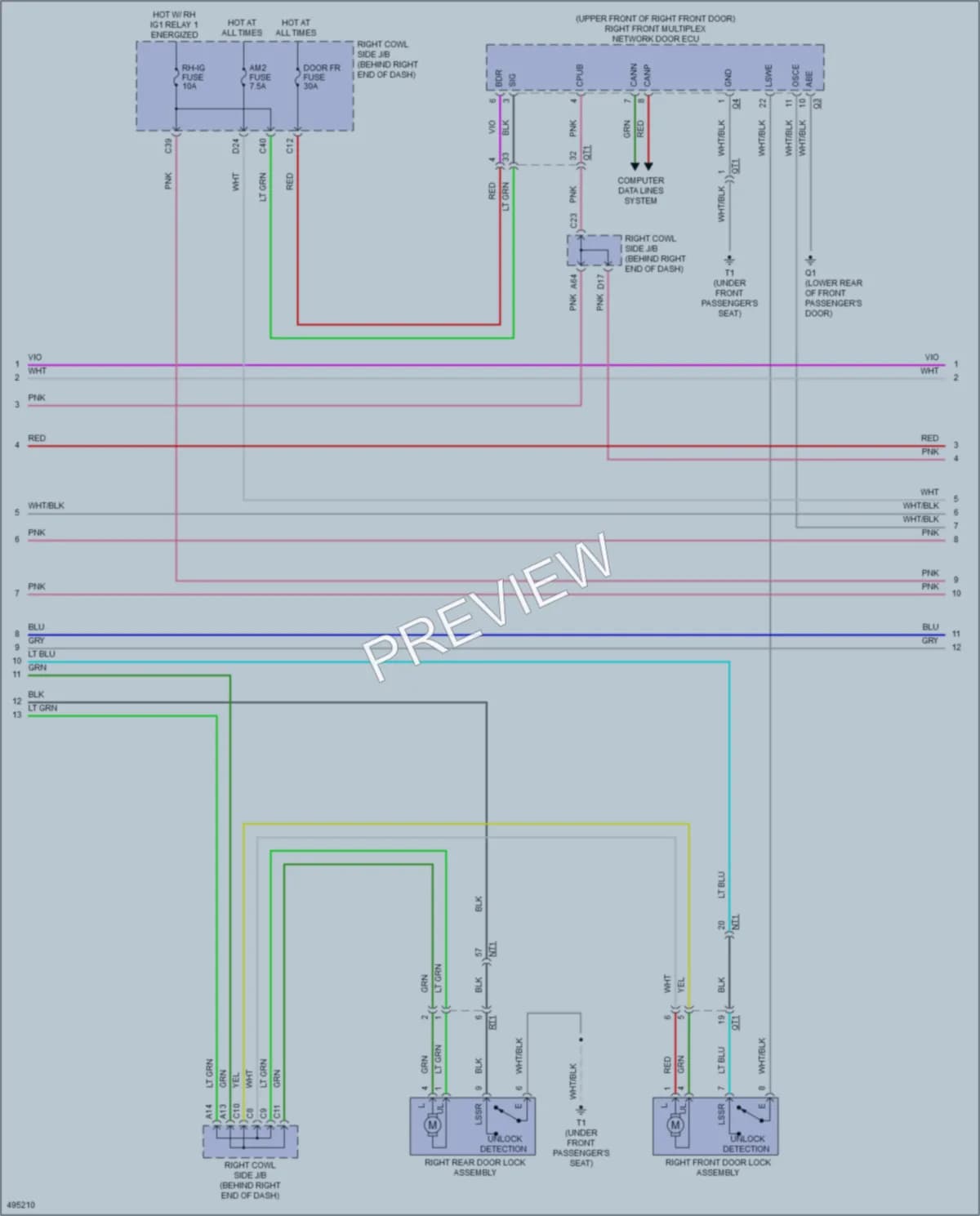 2016 Lexus GS350 Anti Theft wiring diagram preview