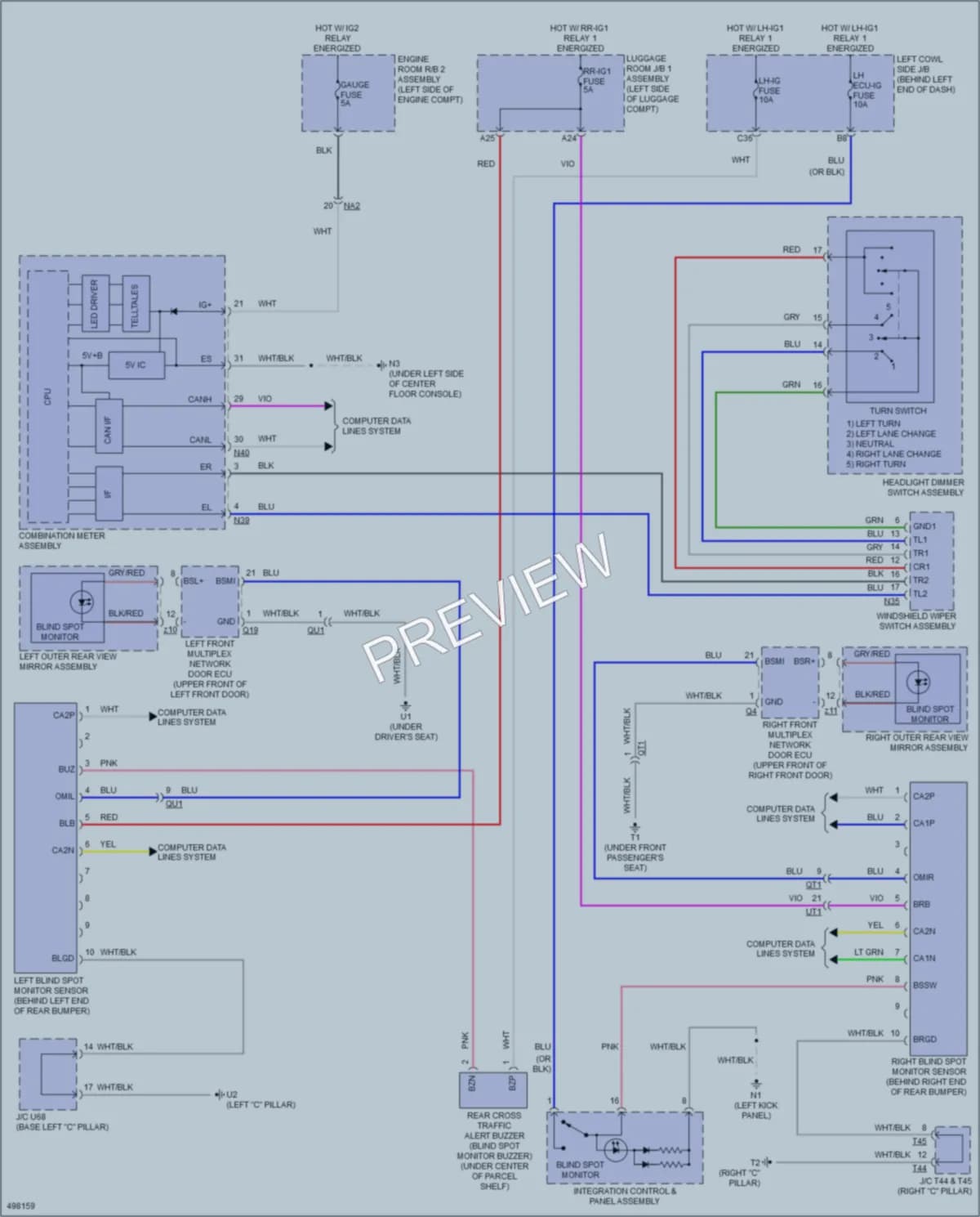 2016 Lexus GS350 Navigation wiring diagram preview