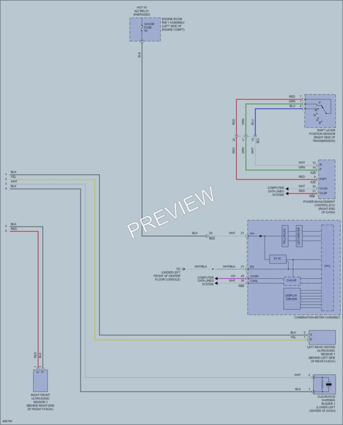 2016 Lexus GS450h Navigation wiring diagram preview