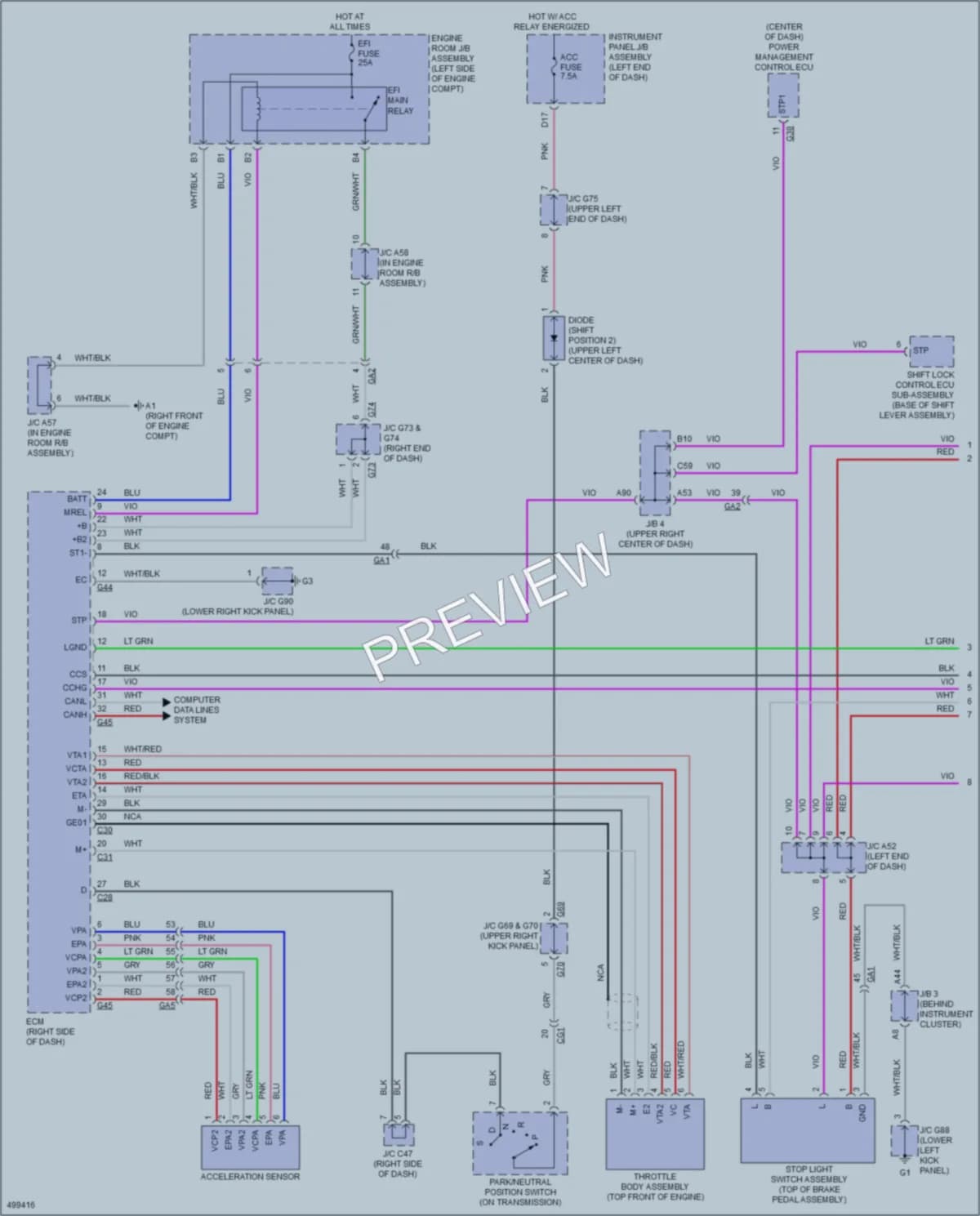 2016 Lexus GX460 Cruise Control wiring diagram preview