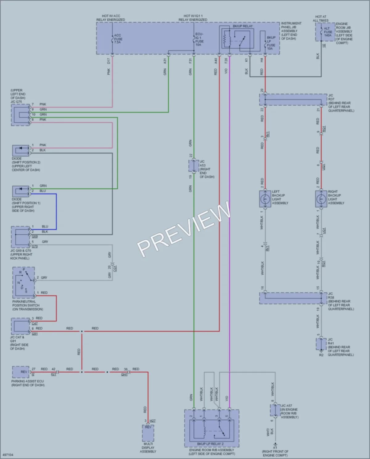 2016 Lexus GX460 Exterior Lights wiring diagram preview