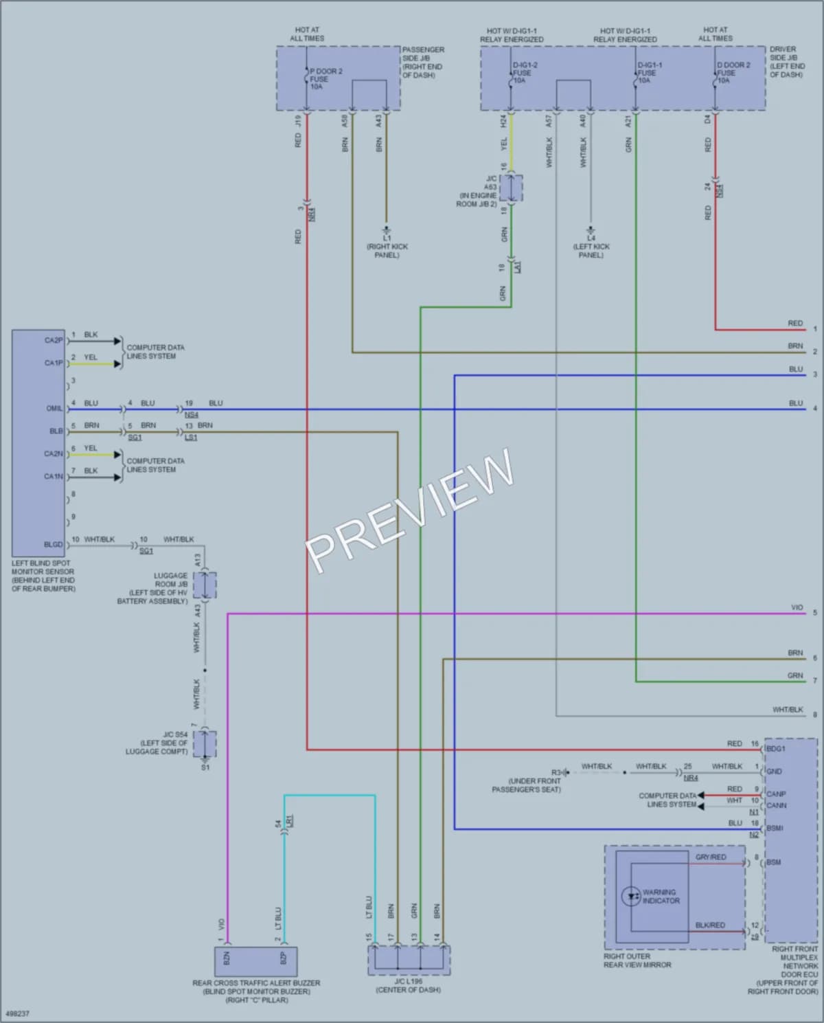 2016 Lexus LS600h Navigation wiring diagram preview