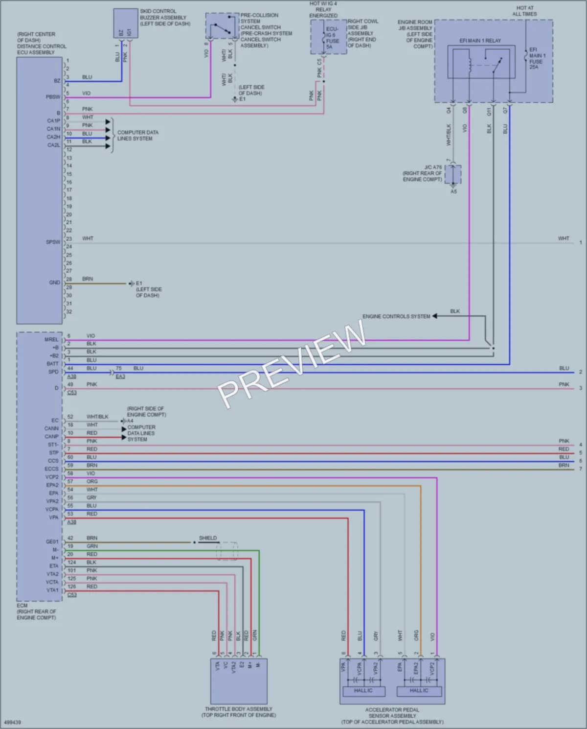 2016 Lexus LX570 Cruise Control wiring diagram preview