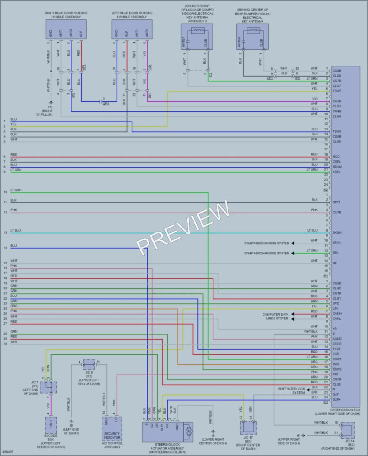 2016 Lexus NX200t Power Door Locks wiring diagram preview