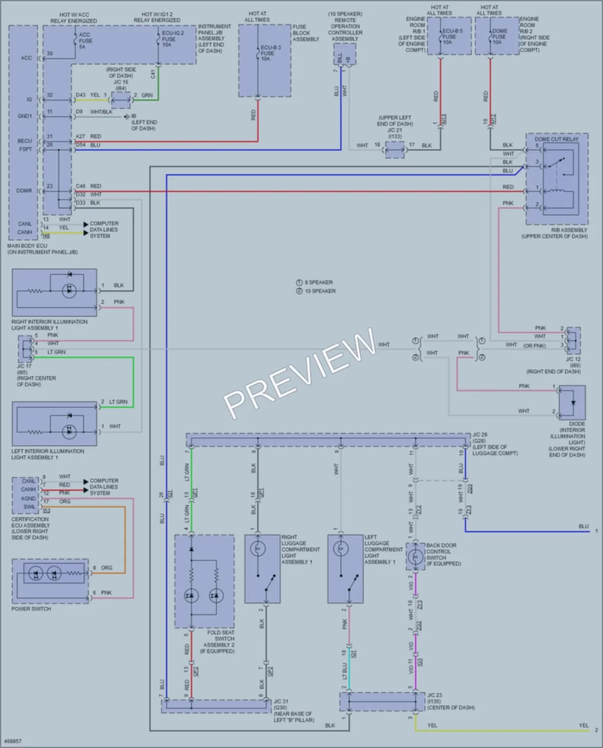 2016 Lexus NX300h Interior Lights wiring diagram preview