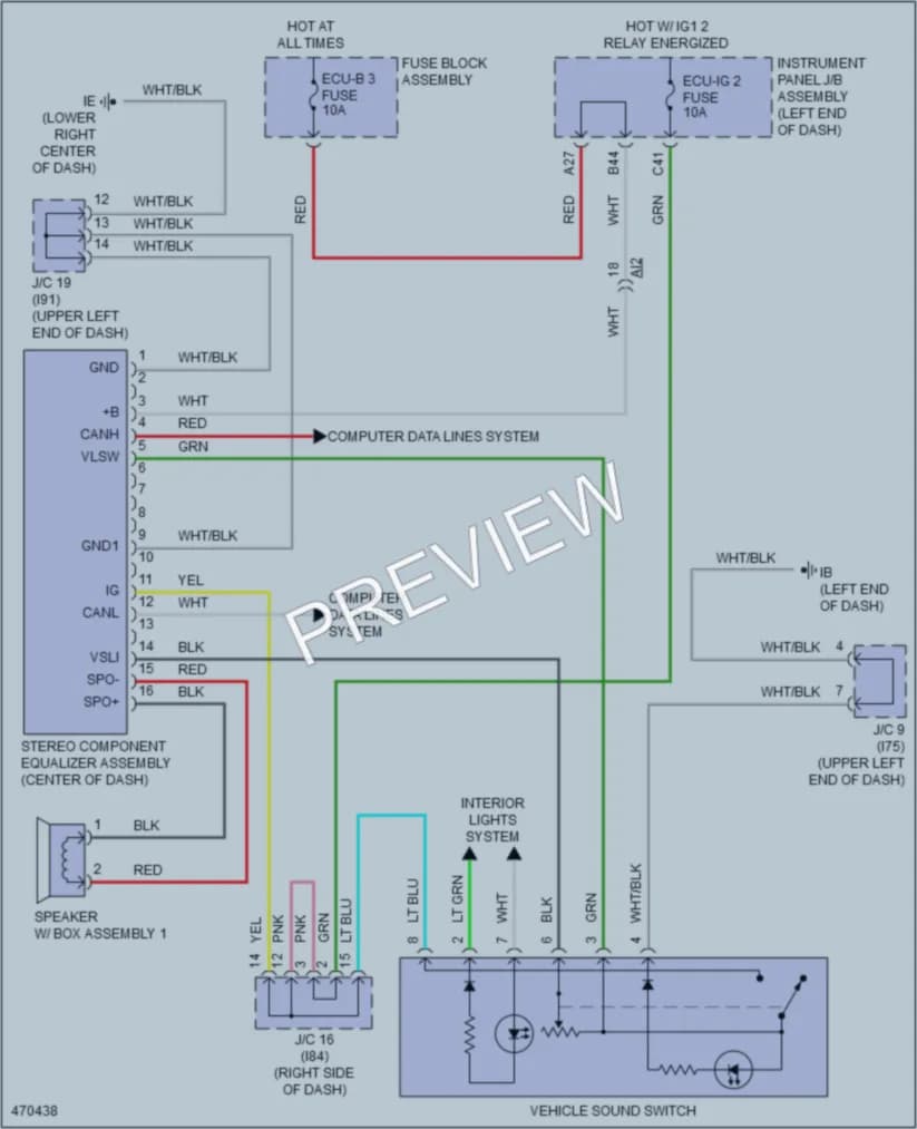 2016 Lexus NX300h Radio wiring diagram preview