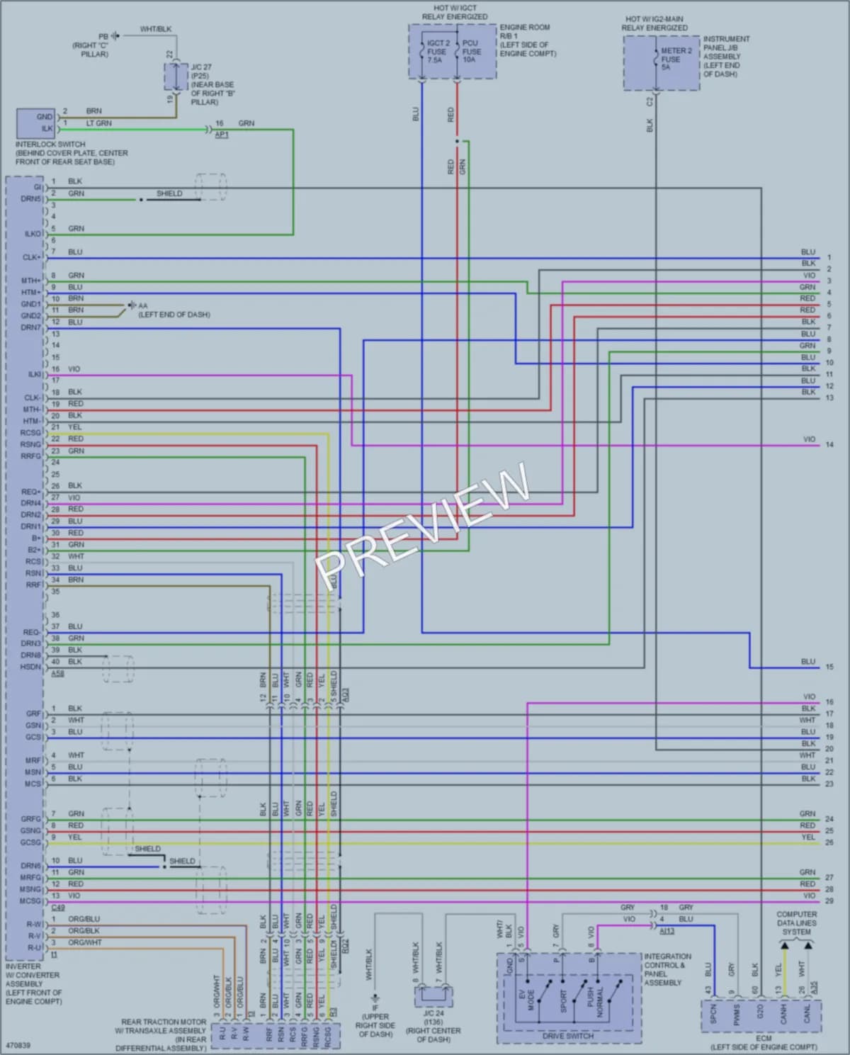 2016 Lexus NX300h Transmission wiring diagram preview