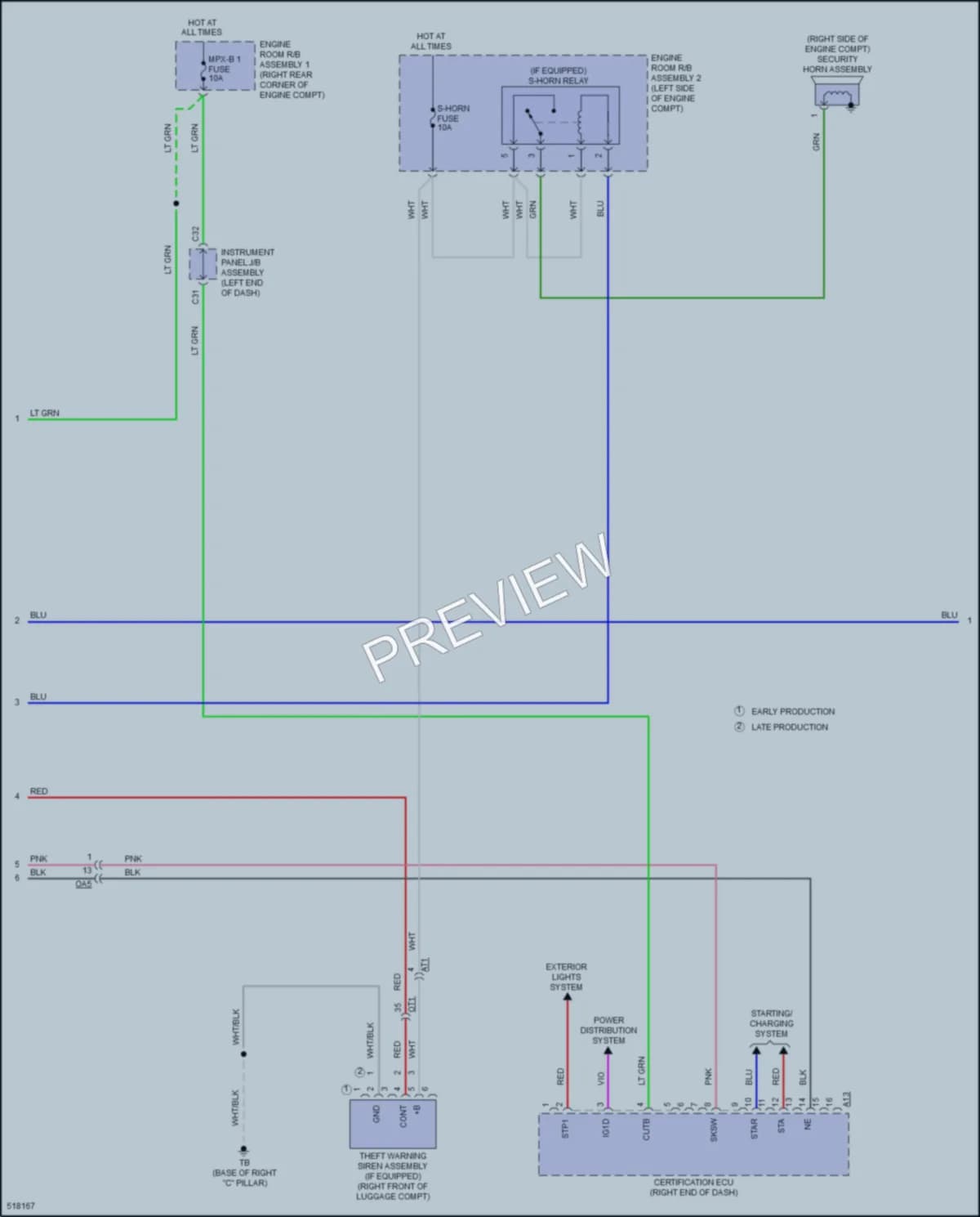 2016 Lexus RC300 Anti Theft wiring diagram preview