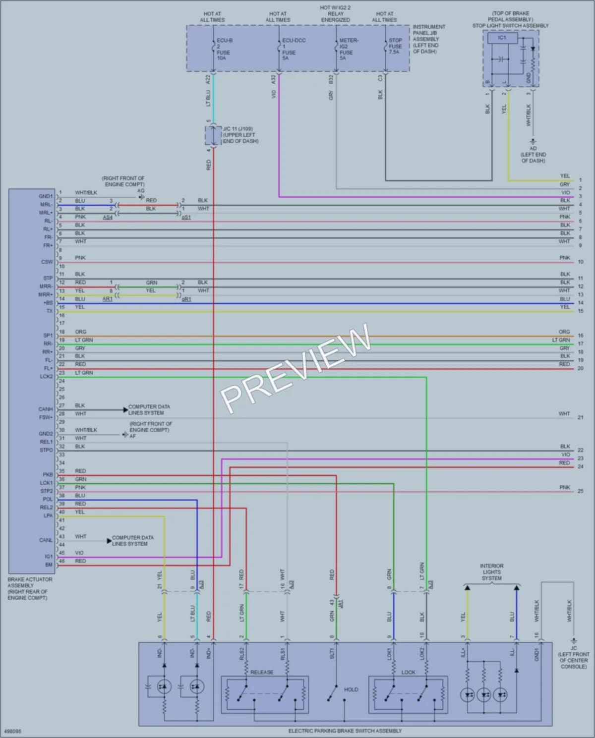 2016 Lexus RX350 Anti Lock Brakes wiring diagram preview