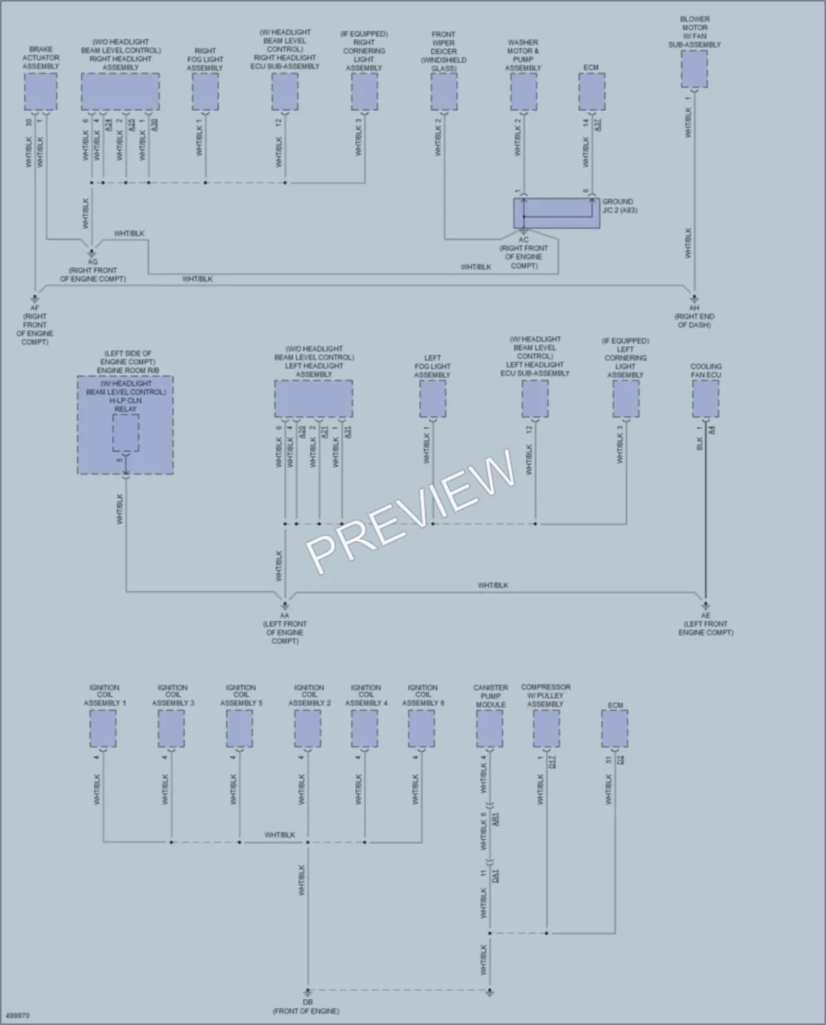 2016 Lexus RX350 Ground Distribution wiring diagram preview