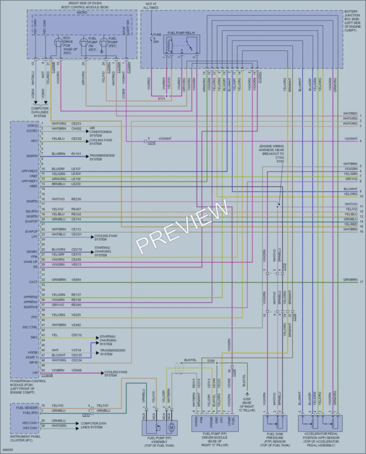 2016 Lincoln MKC Engine Performance wiring diagram preview