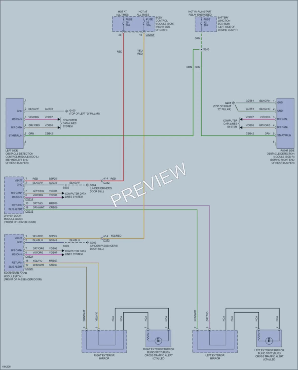 2016 Lincoln MKC Navigation wiring diagram preview