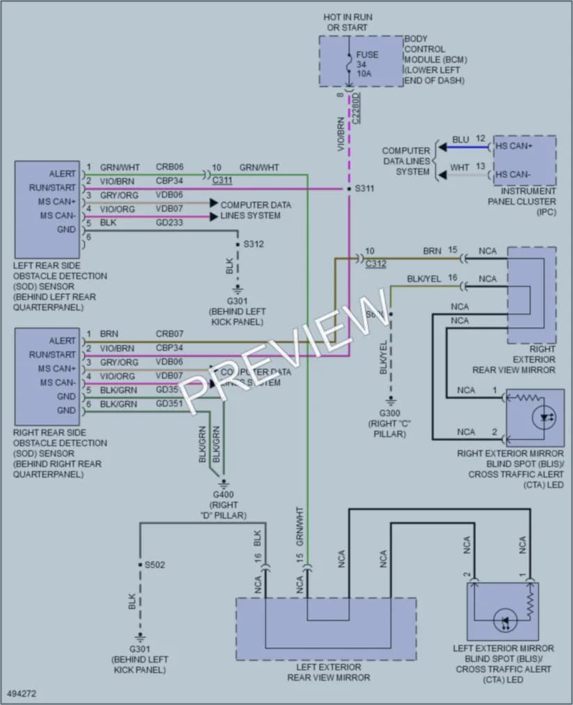 2016 Lincoln MKT Navigation wiring diagram preview