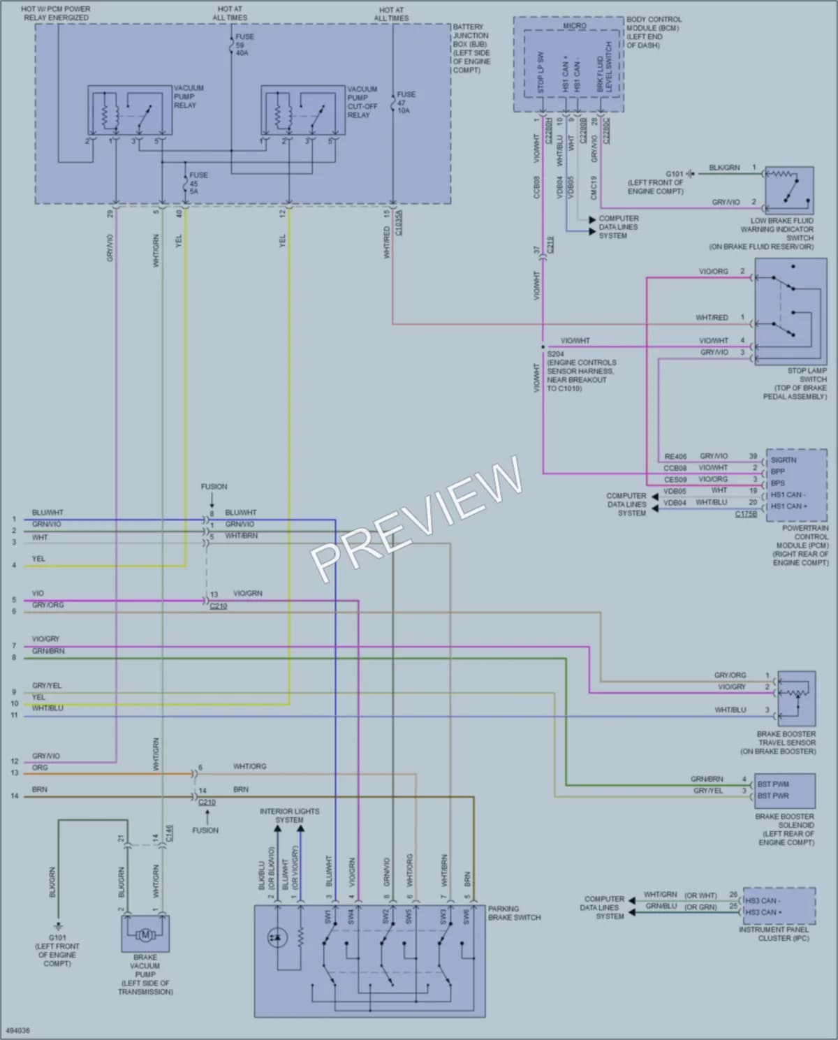 2016 Lincoln MKZ Anti Lock Brakes wiring diagram preview
