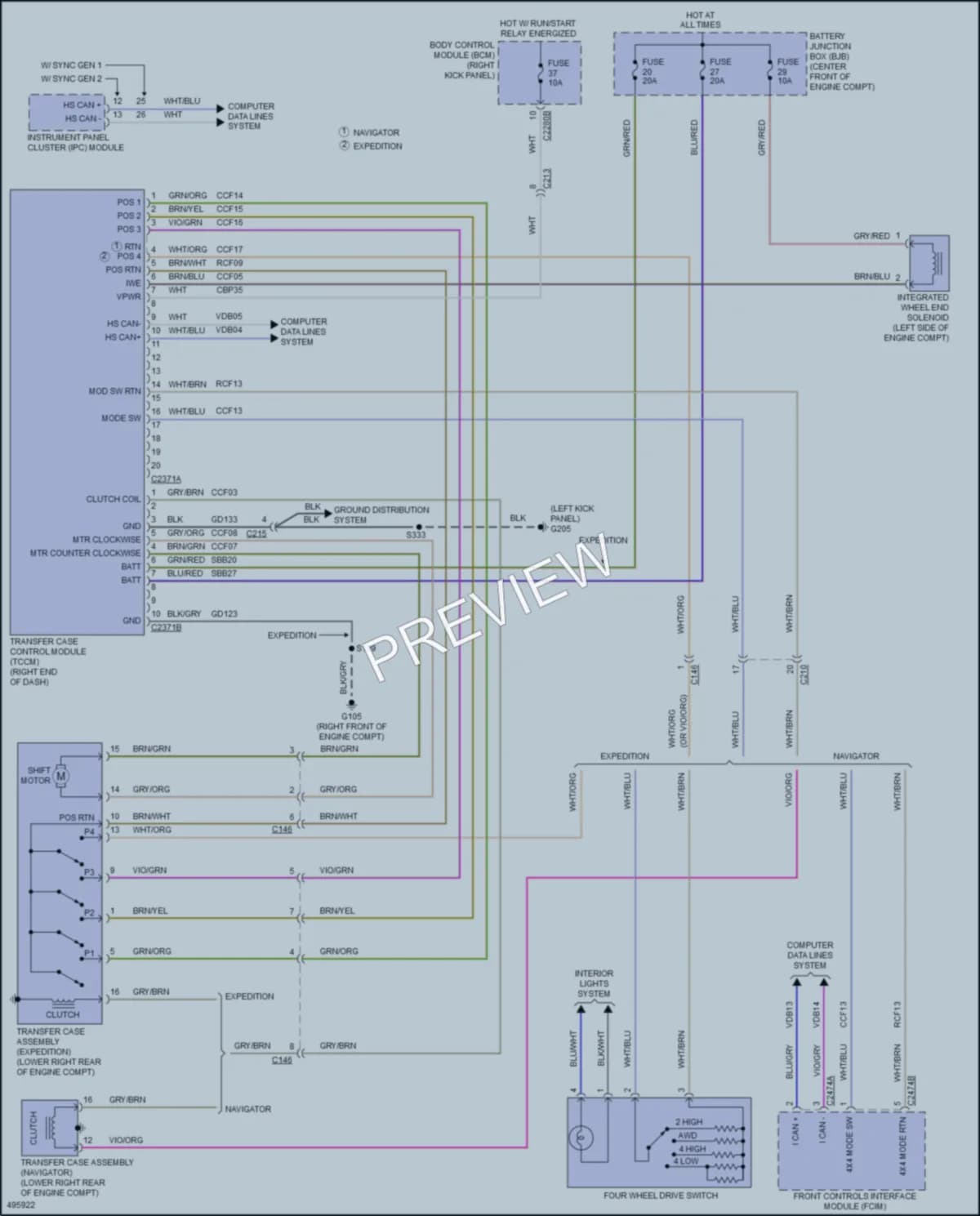 2016 Lincoln Navigator Transmission wiring diagram preview