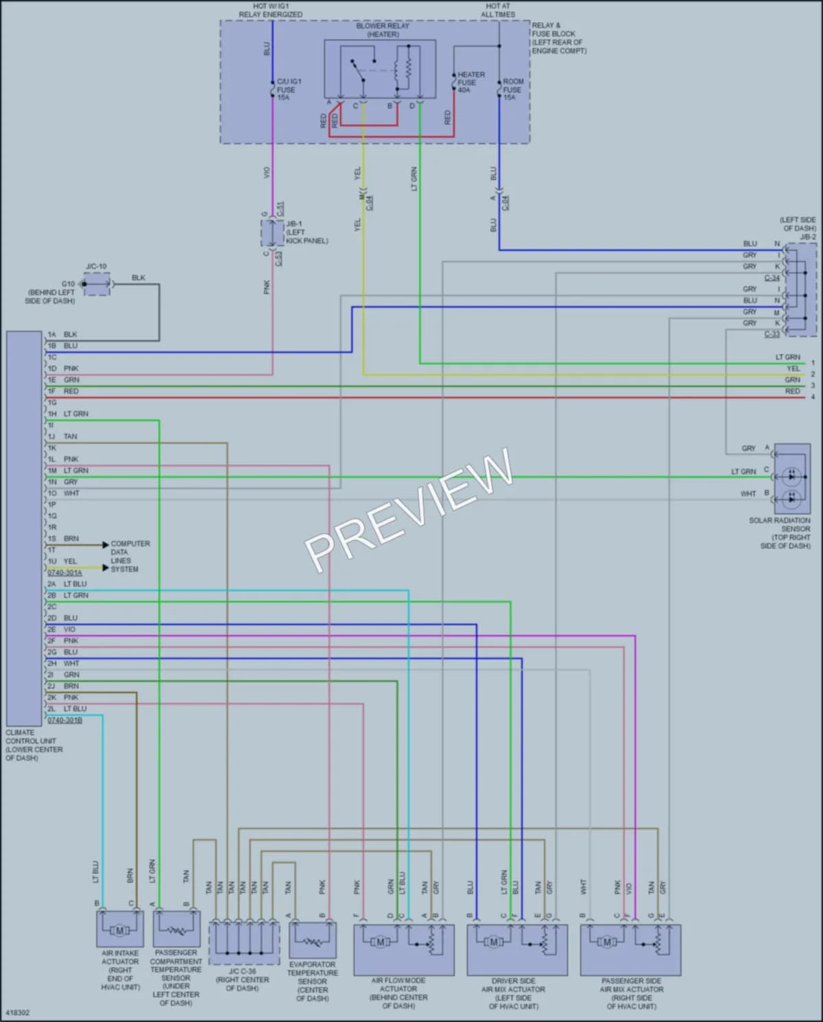 2016 Mazda 3 Air Conditioning wiring diagram preview