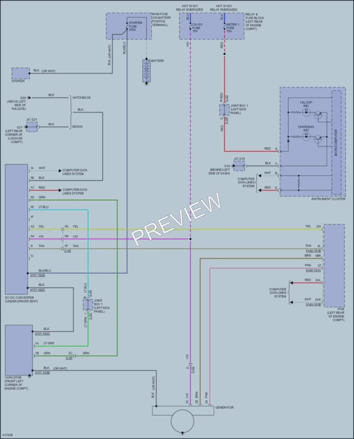 2016 Mazda 3 Starting Charging wiring diagram preview