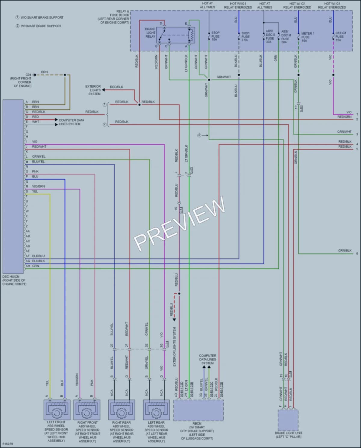 2016 Mazda 6 Anti Lock Brakes wiring diagram preview