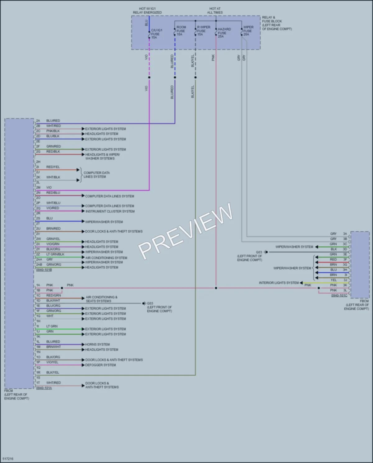 2016 Mazda CX5 Body Control Modules wiring diagram preview