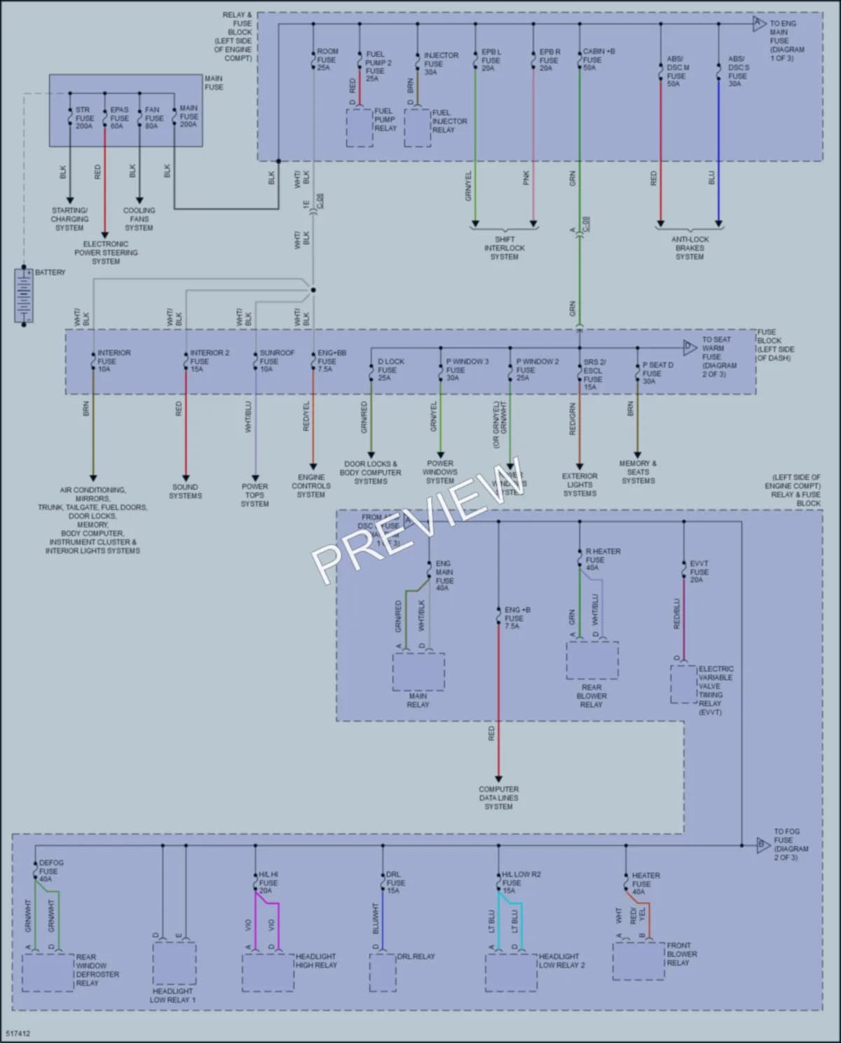 2016 Mazda CX9 Power Distribution wiring diagram preview