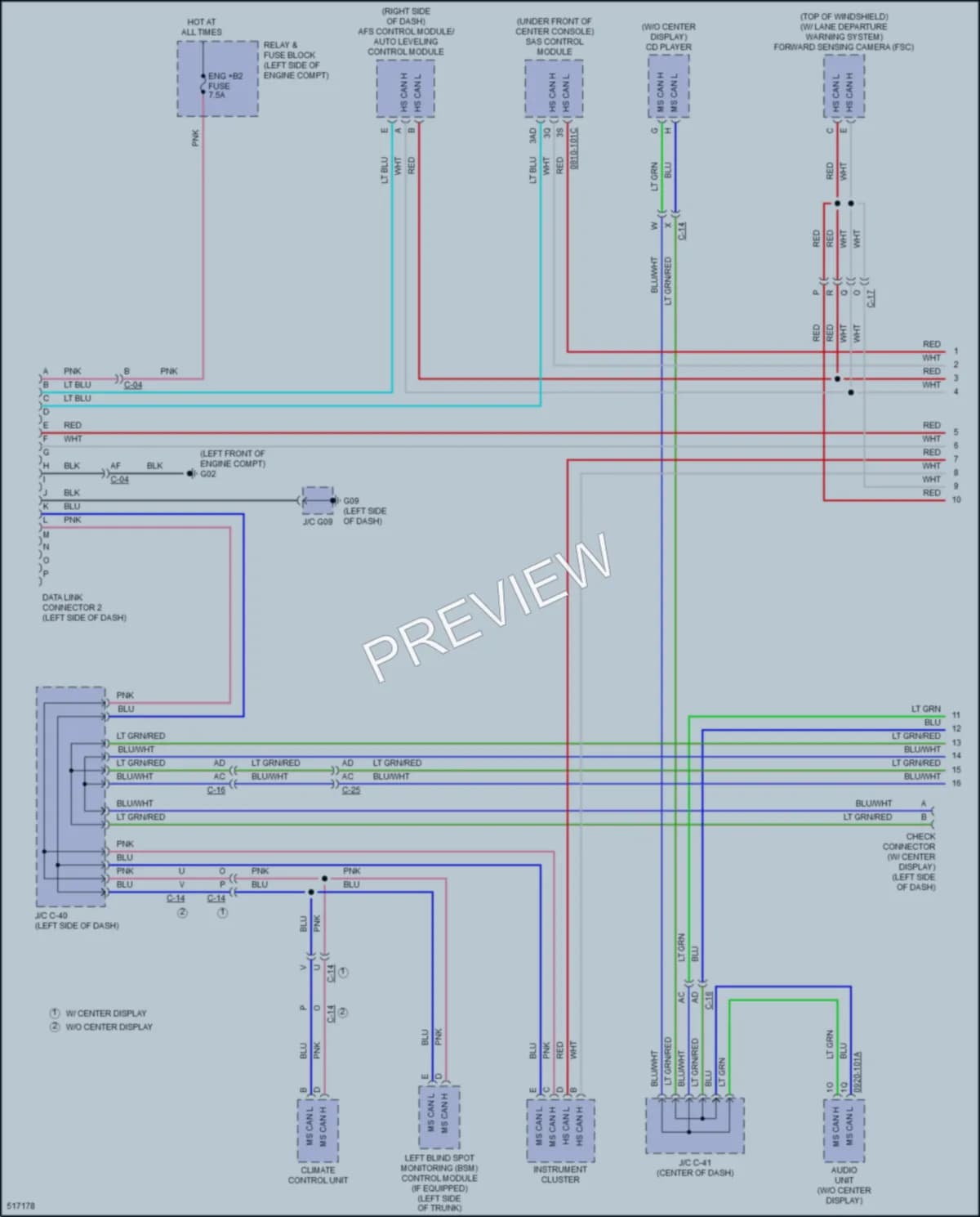 2016 Mazda MX5Miata Computer Data Lines wiring diagram preview