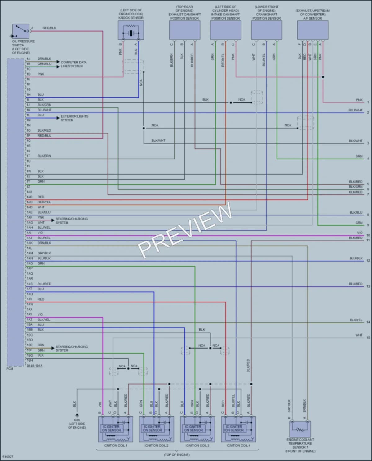 2016 Mazda MX5Miata Engine Performance wiring diagram preview