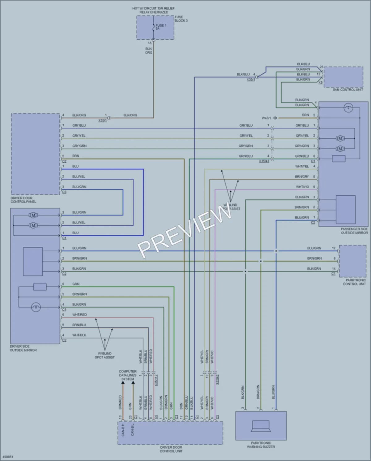 2016 MercedesBenz 3500Sprinter Emergency Vehicle Systems wiring diagram preview