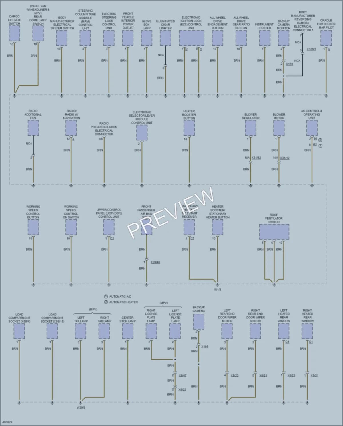 2016 MercedesBenz 3500Sprinter Ground Distribution wiring diagram preview